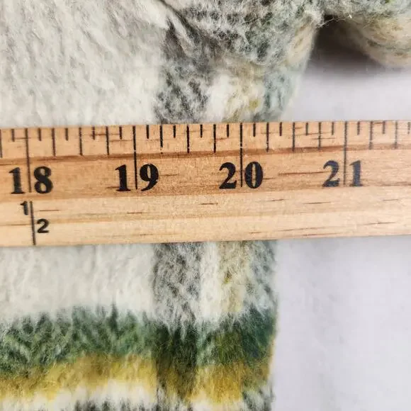 Lee Wald Weatherpal Plaid Wool Shirt Jacket Men's M Fleece Lined Vintage